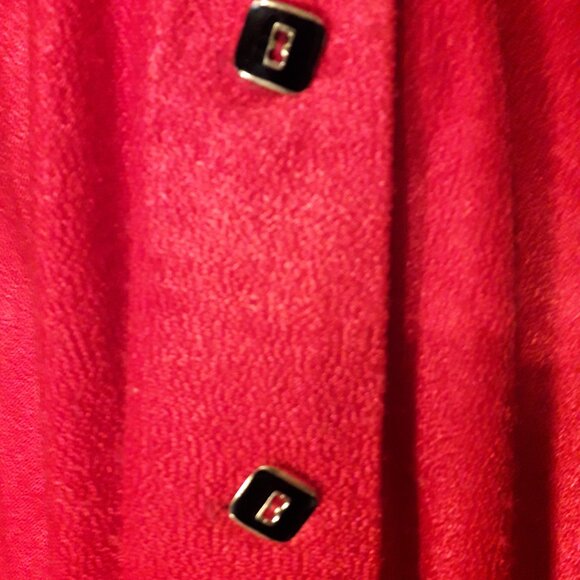 Vintage 1960s 1970s Red Halter Dress Midi Sleeveless Women Ladies 60s 70s - Picture 7 of 7